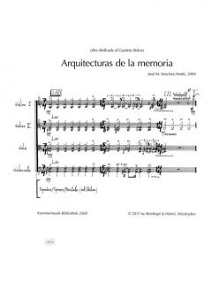 Arquitecturas de la memoria von José M. Sánchez-Verdú 