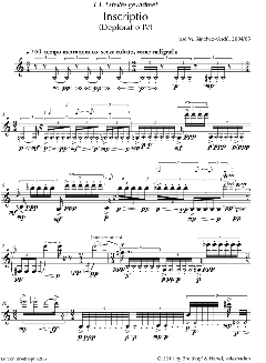 Inscriptio von José M. Sánchez-Verdú 