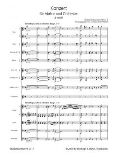 Violinkonzert d-moll WoO 1 von Robert Schumann 