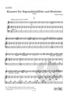 Konzert für Sopranblockflöte und Streicher (Viktor Fortin) 
