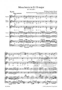 Missa brevis D-Dur KV 194 (186h) (W.A. Mozart) 