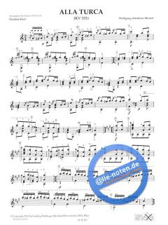 Drei Stücke für Gitarre von W.A. Mozart 