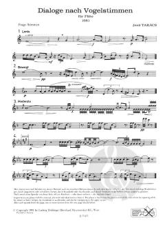 Dialoge nach Vogelstimmen von Jenö Takacs 