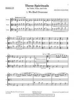 Three Spirituals von Adolfus Hailstork 