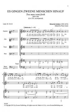Es gingen zweene Menschen hinauf (Two Men Went Forth) SWV 444 (Heinrich Schütz) 