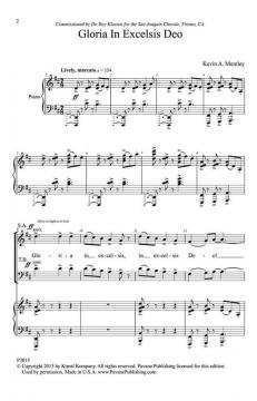 Gloria In Excelsis Deo (Kevin A. Memley) 