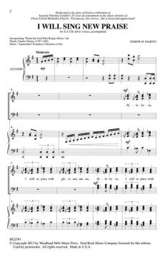 I Will Sing New Praise (Joseph A. Martin) 