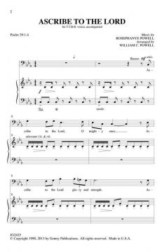 Ascribe To The Lord von Rosephanye Powell (Download) 