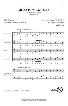 Mozart's Fa-la-la (W.A. Mozart) 
