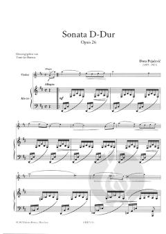 Sonata in D-Dur op. 26 von Dora Pejacevic für Violine und Klavier im Alle Noten Shop kaufen