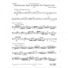 Variationen über 10 Haiku (Wolfram Wagner) 