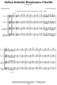 Sieben deutsche Renaissance-Choräle 