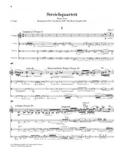 Streichquartett op. 3 von Alban Berg im Alle Noten Shop kaufen (Stimmensatz)
