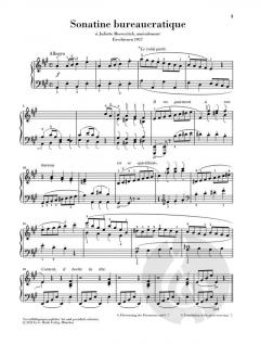 Sonatine bureaucratique von Erik Satie 