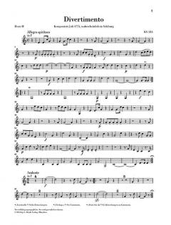 Divertimenti für Bläsersextett (Wolfgang Amadeus Mozart) 