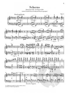 Scherzo es-moll op. 4 von Johannes Brahms 