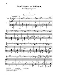 Fünf Stücke im Volkston op. 102 von Robert Schumann für Violoncello und Klavier im Alle Noten Shop kaufen