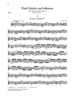 Fünf Stücke im Volkston op. 102 von Robert Schumann für Violoncello und Klavier im Alle Noten Shop kaufen