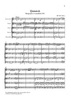 Hornquintett Es-dur KV 407 (386c) (W.A. Mozart) 