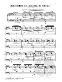 Bénédiction de Dieu dans la solitude von Franz Liszt 