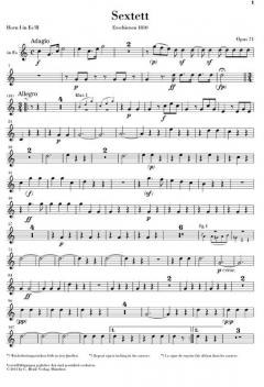 Sextett Es-dur op. 71 mit Marsch WoO 29 (Ludwig van Beethoven) 