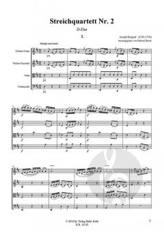 Streichquartett Nr. 2 D-Dur von Joseph Bengraf im Alle Noten Shop kaufen