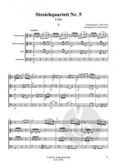 Streichquartett Nr. 5 F-Dur von Joseph Bengraf im Alle Noten Shop kaufen
