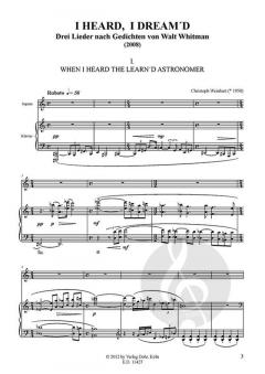 I Heard, I Dream'd von Christoph Weinhart 