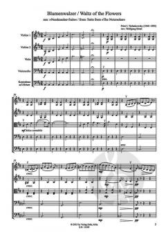 Blumenwalzer für Streichquartett (aus Der Nussknacker) von Pjotr Iljitsch Tschaikowski im Alle Noten Shop kaufen
