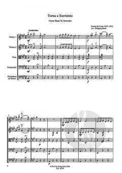 Torna a Surriento von Ernesto de Curtis für Streichquartett im Alle Noten Shop kaufen