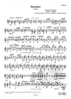 Arpeggione Sonata a moll D 821 von Franz Schubert 