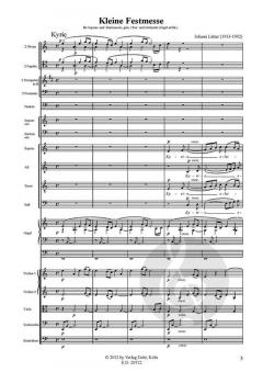Kleine Festmesse von Johann Lütter für Sopran - und Baritonsolo, gemischten Chor, Orchester und Orgel (ad lib.) im Alle Noten Shop kaufen (Partitur)