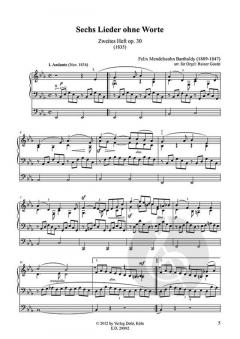 Lieder ohne Worte für Orgel op. 30 von Felix Mendelssohn Bartholdy im Alle Noten Shop kaufen (Partitur)