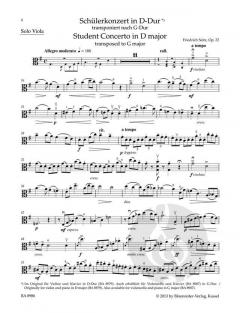 Concerto D-Dur op. 22 von Friedrich Seitz 