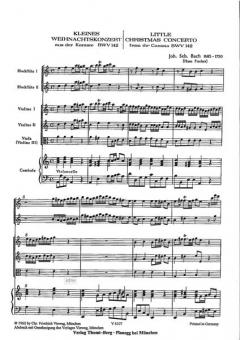 Kleines Weihnachtskonzert aus der Kantate 'Uns ist ein Kind geboren' (J.S. Bach) 