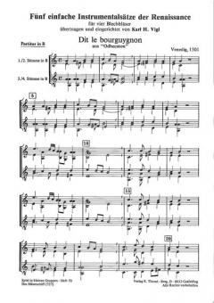 Fünf einfache Sätze der Renaissance (Adriano Banchieri) 