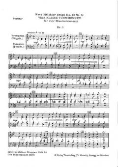 Vier kleine Turmmusiken (Hans Melchior Brugk) 