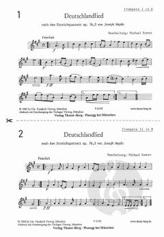 Deutschlandlied für Blechbläserquartett/-quintett (Joseph Haydn) 