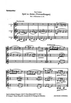 Spiel zu dreien von Paul Cadow 