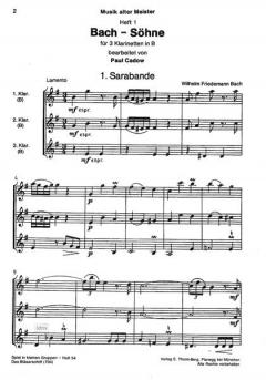 Bach-Söhne von Paul Cadow 