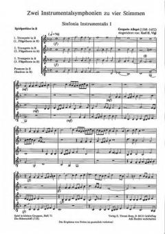 Zwei Instrumentalsymphonien zu vier Stimmen (Gregorio Allegri) 