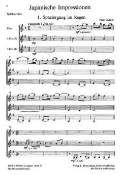 Japanische Impressionen von Paul Cadow für Holzbläser Trio im Alle Noten Shop kaufen