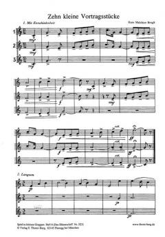 Zehn kleine Vortragsstücke von Hans Melchior Brugk 