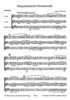 Neapolitanische Hirtenmusik von Paul Cadow für Holzbläser Trio im Alle Noten Shop kaufen