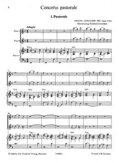 Concerto pastorale für Altblockflöte und Streicher (Johann Christoph Pez) 