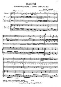 Konzert für Cembalo (Klavier) und Streicher 