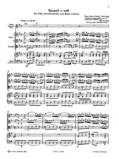 Konzert für Flöte, Streicher und Continuo (Franz Xaver Richter) 