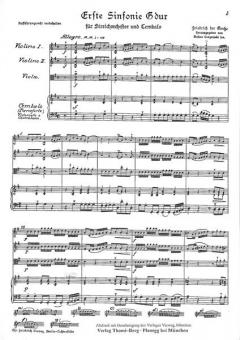 1. Sinfonie von Friedrich II. für Streichorchester und Cembalo im Alle Noten Shop kaufen (Partitur)