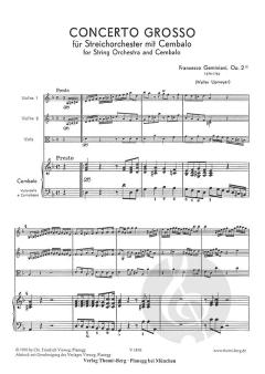 Concerto grosso von Francesco Geminiani für Streichorchester und Continuo im Alle Noten Shop kaufen (Partitur)