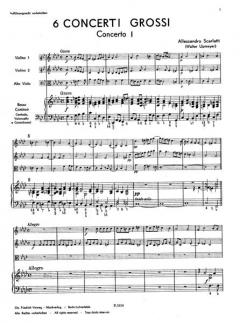 Sechs Concerti grossi von Alessandro Scarlatti 